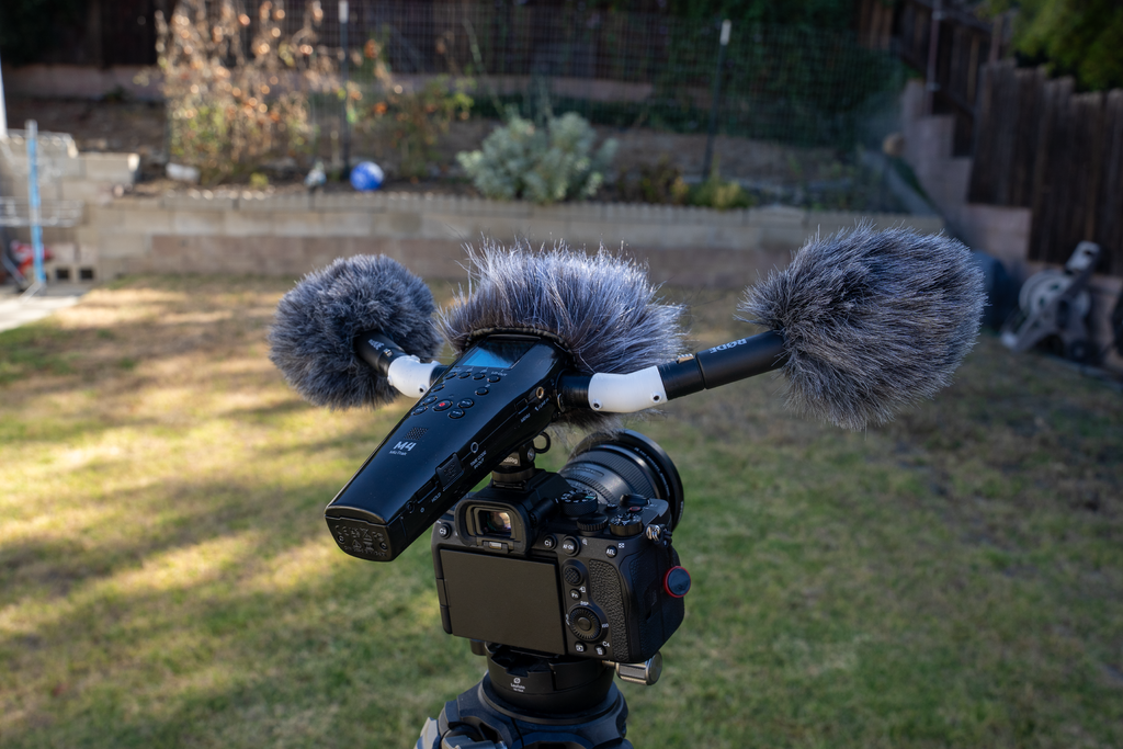 XLR adapter setup from the original Zoom M4 article