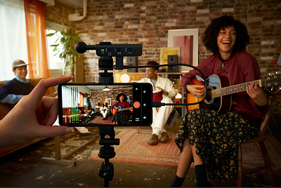 Sony promotional image showing the Spatial Audio Video Tool companion application